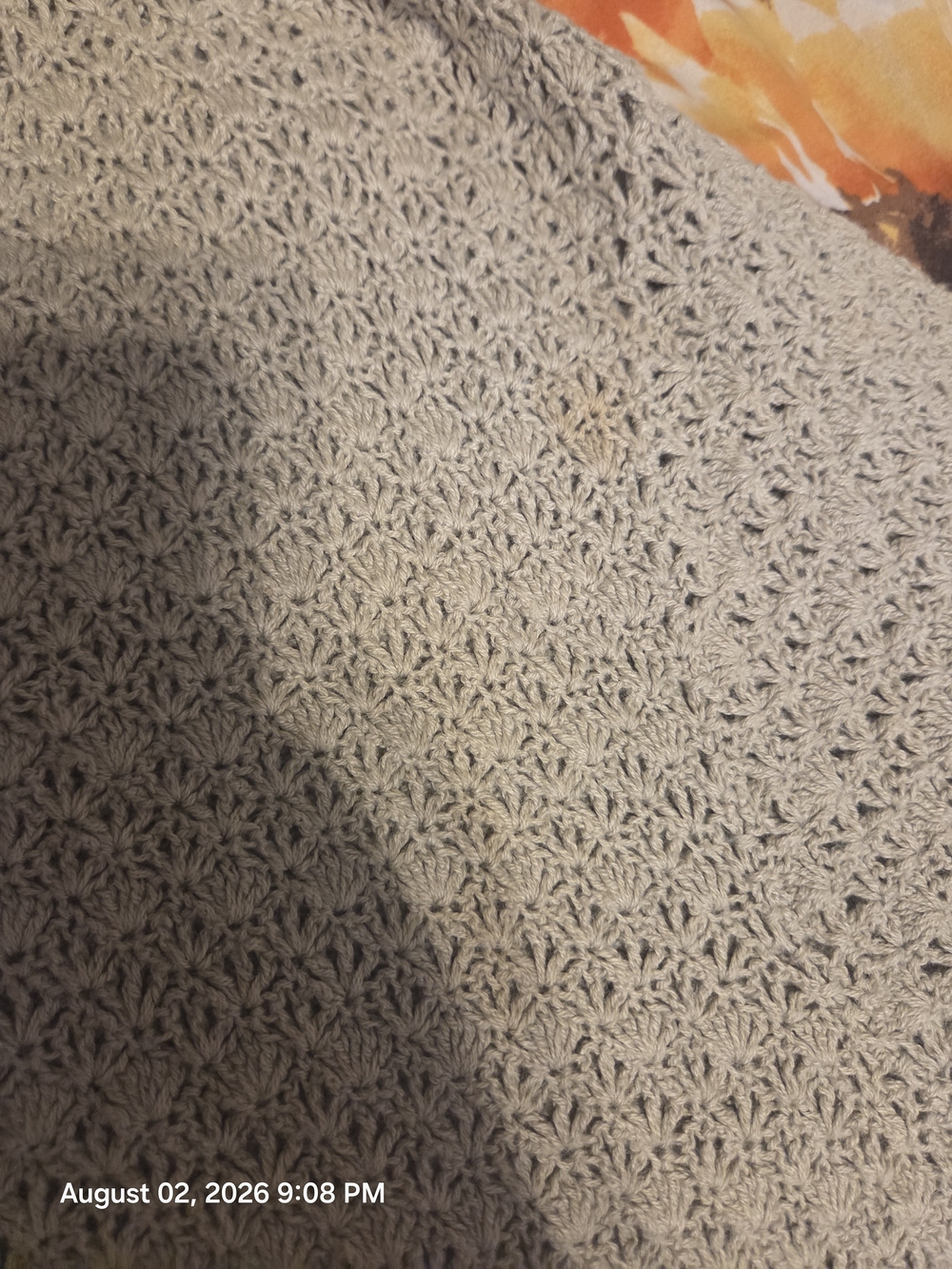 Textured Tan Button-Front Knit Cardigan - Picture 6 of 6